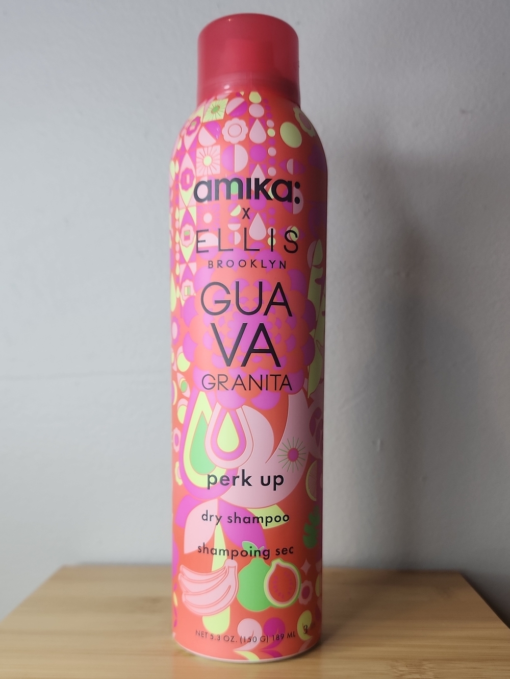 amika Guava Granita Perk Up Dry Shampoo - Bright Pink & Green